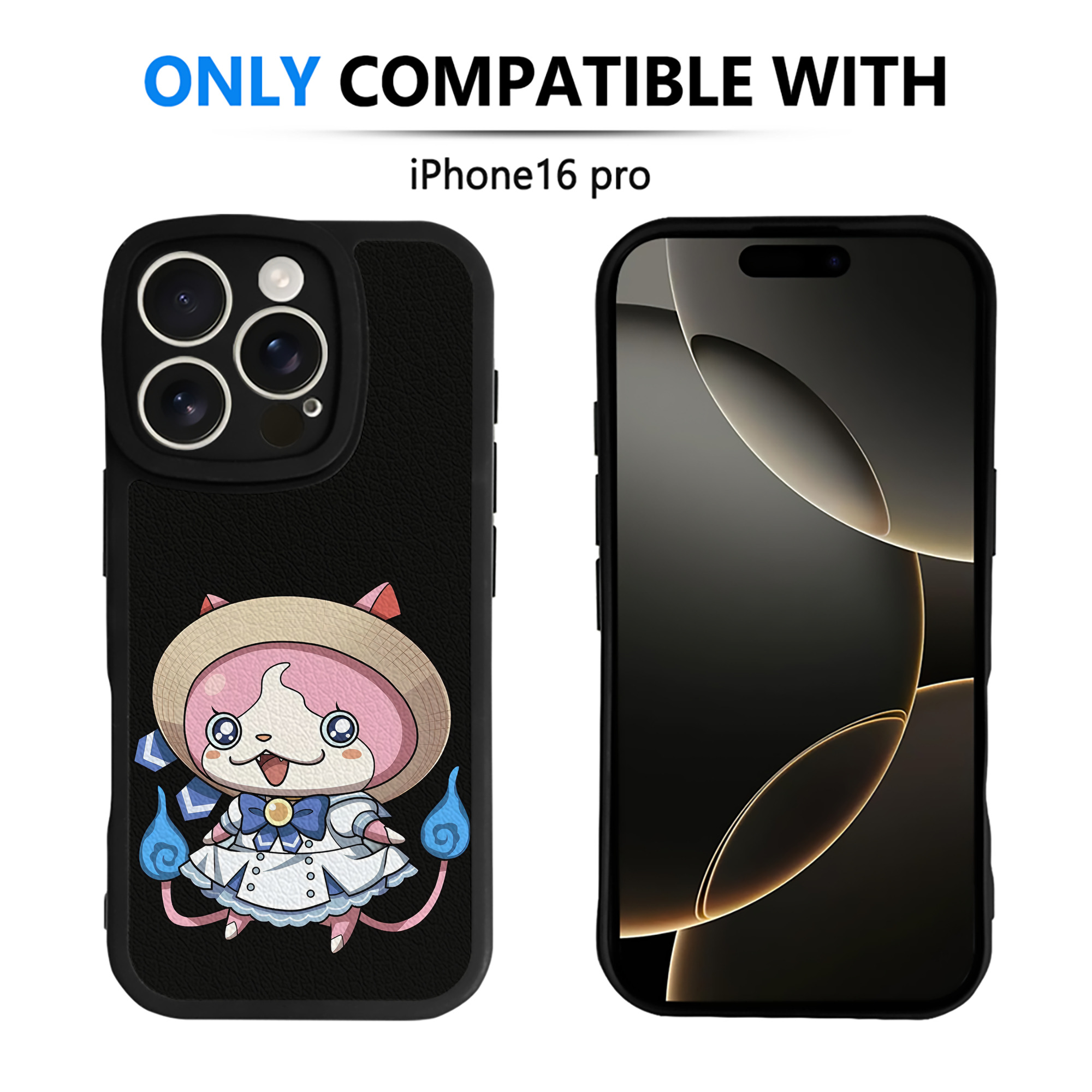 （画像用） 妖怪ウォッチ Yo-kai Watch 【iPhone 16シリーズ対応】シリコンスマホケース（レザー調） 材質：シリコン